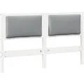 vidaXL Kopfteil Sonstiges Weiß 140 cm Massivholz Kiefer 878958
