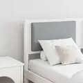 vidaXL Kopfteil Sonstiges Weiß 140 cm Massivholz Kiefer