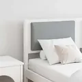 vidaXL Kopfteil Sonstiges Weiß 140 cm Massivholz Kiefer