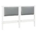 vidaXL Bett Kopfteil Sonstiges Weiß 140 cm Massivholz Kiefer (1-tlg)