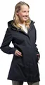 Tatonka Kjell Womens Hooded Coat dark black - Größe 44 Damen
