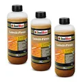 Isolbau Leinöl-Firnis - 3 x 1 Liter - Leinöl für Holz - Holzschutz für Außen und Innen Wetterfest - Doppelt gekochtes Holzöl als natürlicher Schutz für Möbel - Wasserabweisend
