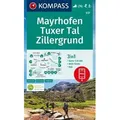 KOMPASS Wanderkarte 037 Mayrhofen, Tuxer Tal, Zillergrund 1:25.000
