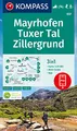 KOMPASS Wanderkarte 037 Mayrhofen, Tuxer Tal, Zillergrund 1:25.000: 3in1 Wanderkarte mit Aktiv Guide inklusive Karte zur offline Verwendung in der KOMPASS-App. Fahrradfahren. Skitouren. Langlaufen.
