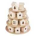 VBS Adventskalender Häuserpyramide 28 Teile 32.5 cm Durchmesser 34 cm Höhe