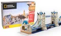 EXPLORA - Tower Bridge - 3D-Puzzles 540201-120 Teile - Historisches Denkmal - Stufe 5 - Ohne Kleber oder Schere - London - Bauspiel - National Geographic Lizenz - Ab 8 Jahren