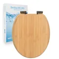WCSitz Bambus mit Absenkautomatik | Toilettensitz aus Echtholz | SoftClose | ...