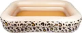 Swim Essentials Rechteckiger Swimming Pool 200 cm Leopard Beige | Planschbecken