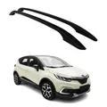Dachreling Relingträger für Renault Captur I 2013-2019 Aluminium Schwarz 2x
