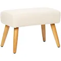 Beliani Hocker, Beige, Textil, 1-Sitzer, Rechteckig, 50x35x30 cm, Wohnzimmer, Hocker, Sitzhocker