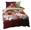 Kaeppel Linon / Renforcé Bettwäsche 135x200cm 2 tlg. Dolce Vita Bordeaux Creme