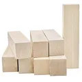8 Stk 3,6 x 3,6 x 15cm Schnitzholz Schnitzen Natürlich Lindenholz Rohlinge Balsaholz zum Schnitzen Holzblöcke Unbehandelt Schnitzblock Basswood Carving Blocks für DIY Schnitzer