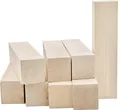 8 Stk 3,6 x 3,6 x 15cm Schnitzholz Schnitzen Natürlich Lindenholz Rohlinge