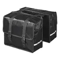 ProPlus Fahrradtasche Gepäckträger Doppel 40L wasserdicht Gepäckträgertasche Schwarz 39 x 32,5 x 15 cm 1480 g für E Bike Trekkingrad mit Riemen und Klickverschluss
