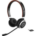 Jabra Evolve 65 UC Stereo Headset, On-Ear, Bluetooth, kabellos, NFC - Schwarz