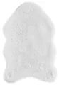 andiamo Kunstfell Teppich Alpa gemütlicher hochfloor Fellteppich 35 mm Florhöhe weich und flauschig weiß 50 x 80 cm