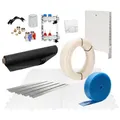 90 m2 Set Trockenestrichsystem 25 mm WLG 035 PE-RT Rohr Raster 12,5 cm 7 Heizkreise Regler 230 V + Zubehör