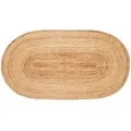 Hübsch Interior - Jute Teppich, oval, 200 x 100 cm, natur