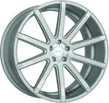 Corspeed Deville gunmetal / Undercut Color Trim weiss 9x20 ET40 - LK5/108 ML73.1 Alufelge grau