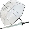 Luxus Glockenschirm XXL 103 cm - durchsichtig transparent extra gross