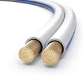 PureLink Lautsprecherkabel OFC 2x2,50mm² 10m weiß Referenzklasse Hifi Vollkupfer