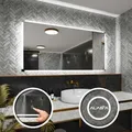Badspiegel mit LED Beleuchtung und Touch-Schalter - Riga - 120 cm, 70 cm