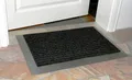 Fussmatte Polypropylen mit Edelstahl-Rahmen 70x50cm (Edelstahlfußmatte Türmatte)