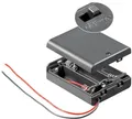 Goobay Batteriehalter 3x AA Mignon, schaltbar & wasserabweisend, 150mm Kabel