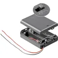 Goobay 12445 Batteriebox 3x Mignon (AA) Kabel (L x B x H) 68.5 x 48 x 18.7 mm