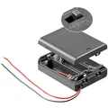 Batterie-/Akku-Halter für 3x Mignon-Zellen AA mit Kabel, Gehäuse und Schalter