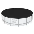Poolabdeckung Rund Ø 470 cm Poolplane Abdeckplane für Bestway Frame Pools