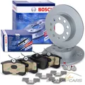 BOSCH BREMSSCHEIBEN Ø255 +BELÄGE HINTEN FÜR SKODA OCTAVIA 3 VW BEETLE JETTA 4