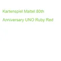 Kartenspiel Mattel 80th Anniversary UNO Ruby Red (0194735315994) (JGK30)