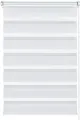Doppelrollo Easyfix, GARDINIA, halbtransparent, mit Bohren/ohne Bohren, freihängend, segmentweise gewebter Stoff