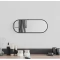 Wandspiegel Schwarz 40x15 Cm Oval Vidaxl