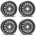 4 Alcar Stahlfelgen 6.0Jx15 Zoll ET52 4x108 für Ford Fiesta Focus Fusion 4er Sat