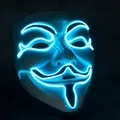 GOODS+GADGETS Anonymous Maske - V wie for Vendetta Mask - Guy Fawkes Mask - Halloween Karneval (LED)