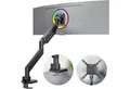 ONKRON Monitor-Halterung 17-57 Zoll, bis 27 kg, VESA 75x75-200x200, G130-B, (bis 57 Zoll, neigbar, schwenkbar, drehbar, Gasdruckfeder, Kabelmanagement)