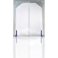 Flexo Kunststoffe Pendeltür H2500xB1500 mm klar mit Gewebe, 900208