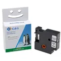 G&G Schriftband kompatibel zu Dymo D1/ 40910/ S0720670 schwarz auf transparent 9