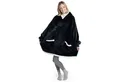 Blumtal Hoodie Ärmeldecke Unisex - flauschig mit Ärmeln - OEKO-TEX zertifiziert mit Ärmeln und Fußtasche