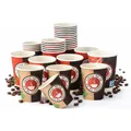 Lauroo 1000 Stück Kaffeebecher Pappbecher – TO GO 200 ml, 8 oz Einweg Coffee to Go Becher (20 x 50)