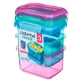 Sistema Pack 400ml x 3 Lunch Coloured (41544)