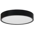 STOLARNIA PIKA Deckenlampe Holz - Rund Modern Holzlampe 3xE27 (47 cm) - Deckenleuchte Schwarz - Natur Lampe für Schlafzimmer, Wohnzimmer, Flur, Küche - Stilvolles Design Kiefernholz - LEJA 50 cm