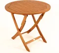Klapptisch Capri 80cm Ø natur