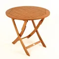 Sedex Gartentisch, Braun, Holz, Rund, 80x73x80 cm, Gartenmöbel, Gartentische, Klapptische Garten