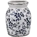 Blumenvase AMIDA Steinzeug 18 cm Weiß