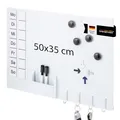 bremermann Magnettafel aus Metall, beschreibbar, viel Zubehör, (weiß)