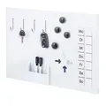 bremermann Magnettafel Magnettafel aus Metall, beschreibbar, viel Zubehör, weiß lackiert, weiß