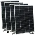 revolt Solarpanel transportabel: 4er-Set mobile monokristalline Solarpanels, 36 V, 150 W, MC4-komp. (Solarmodule für Gartenbeleuchtung, Solarplatten, Solar)